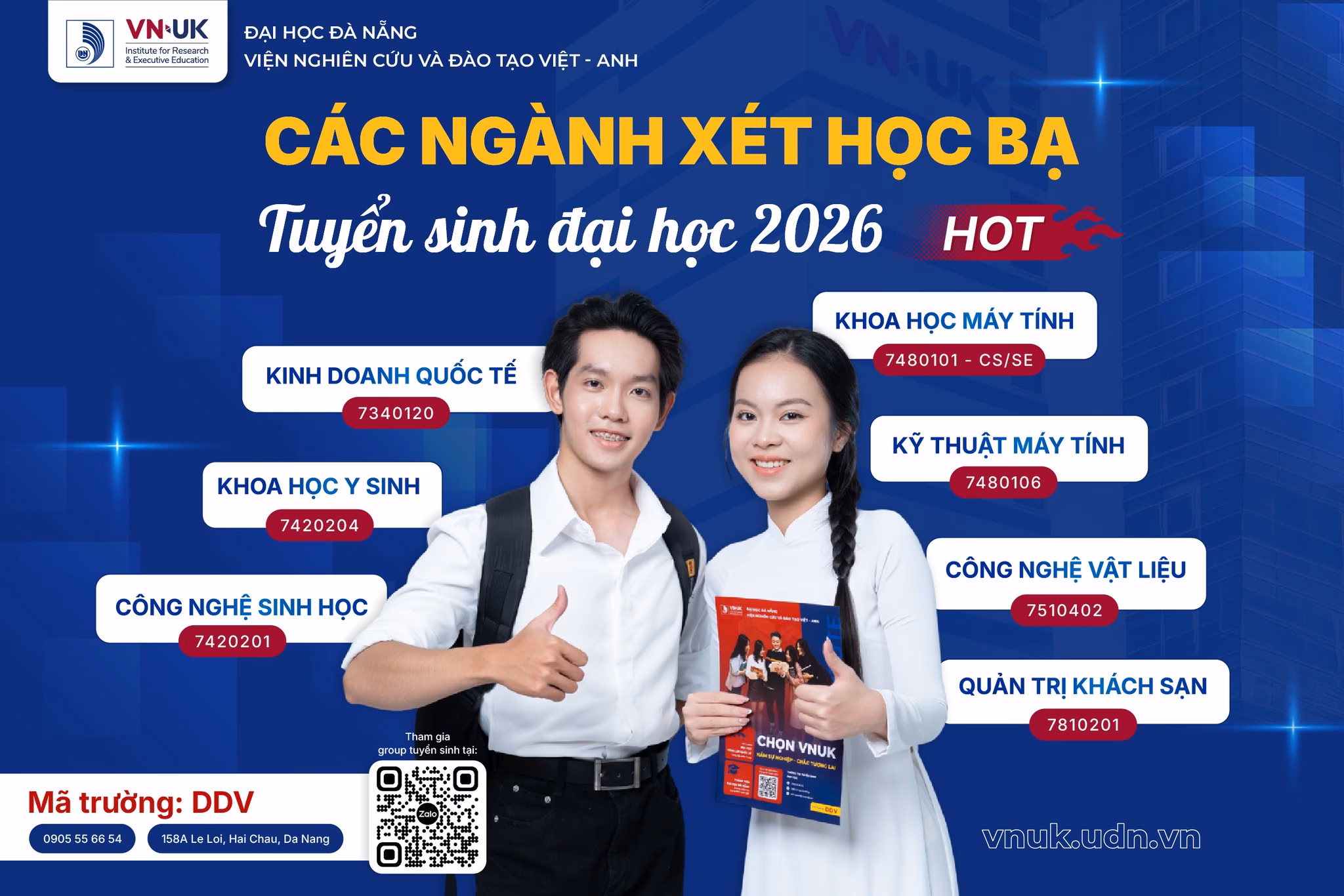 Tối ưu cơ hội trúng tuyển đại học với phương thức xét học bạ cùng VNUK