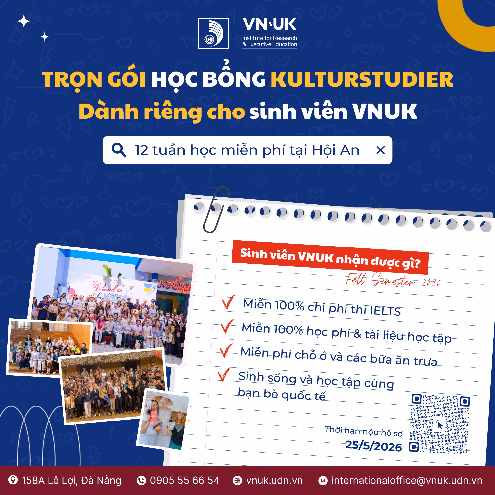 Cơ Hội Nhận Học Bổng Kulturstudier Kỳ Mùa Thu 2026